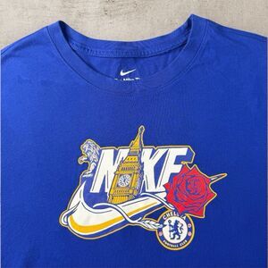 Nike Chelsea FC Futura T-Shirt Mens Large Soccer Blue Premier League Football